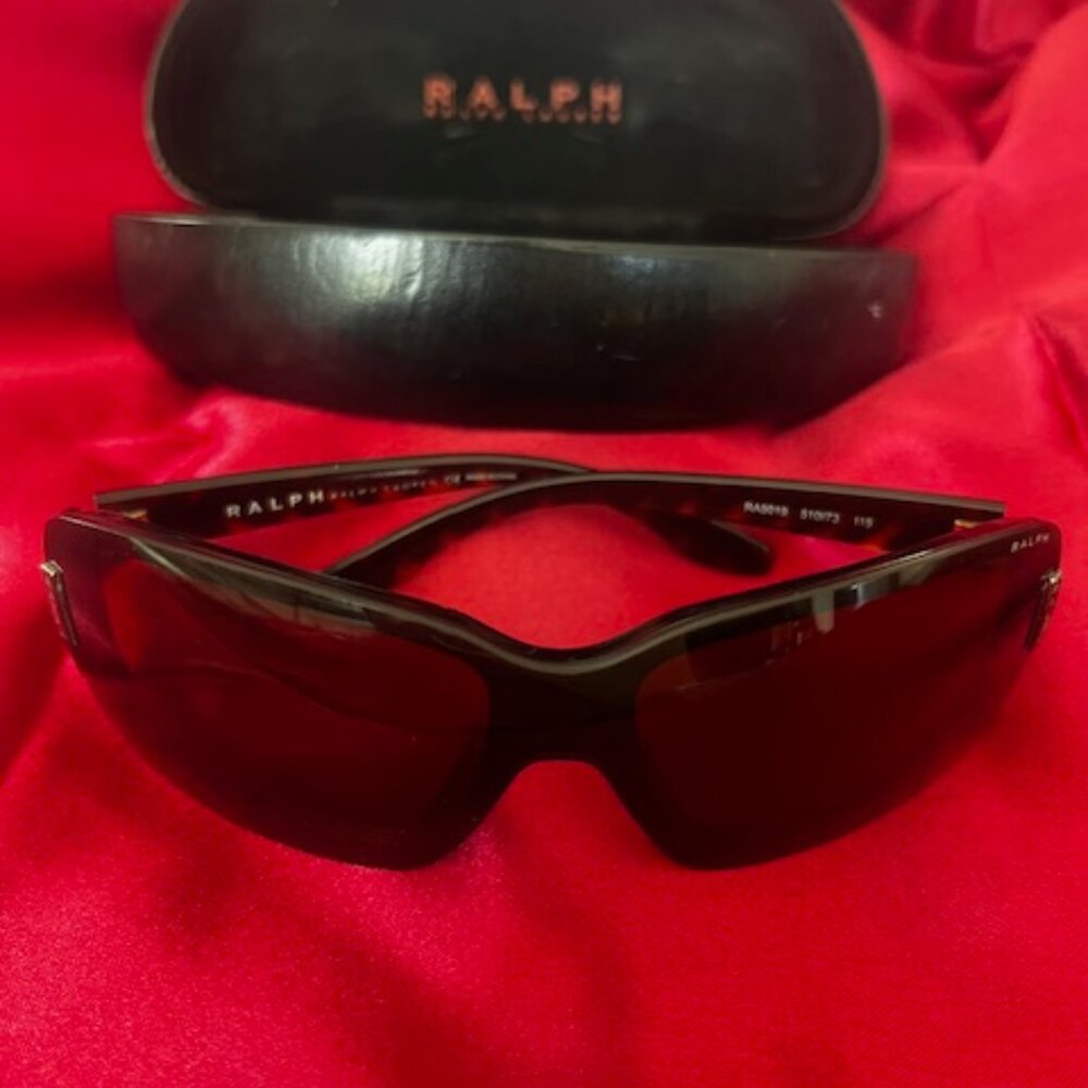 Ralph Lauren sunglasses vintage oversized shield Y2K Excellent condition w/ case